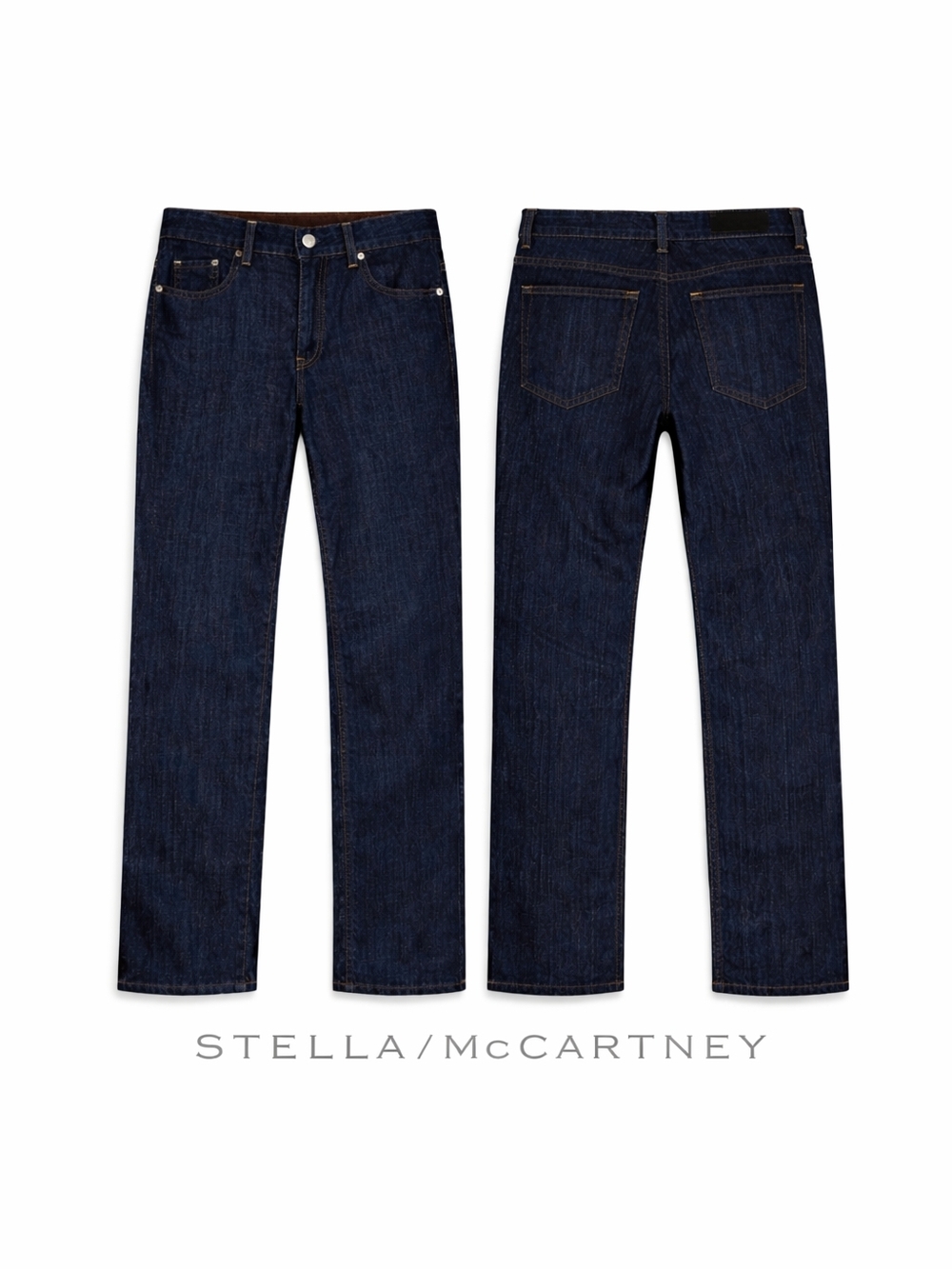 Stella McCartney Dark Rinse Straight Leg Jeans Sz 27 Designer Denim Italy